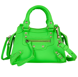 Neo Classic Nano City Bag, Leather, Green, 568024, S/DB, 3*